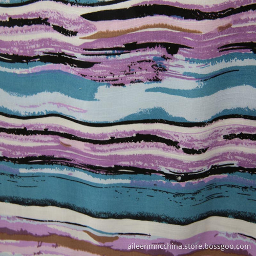 Printed Rayon Spun Viscose fabric 30/68
